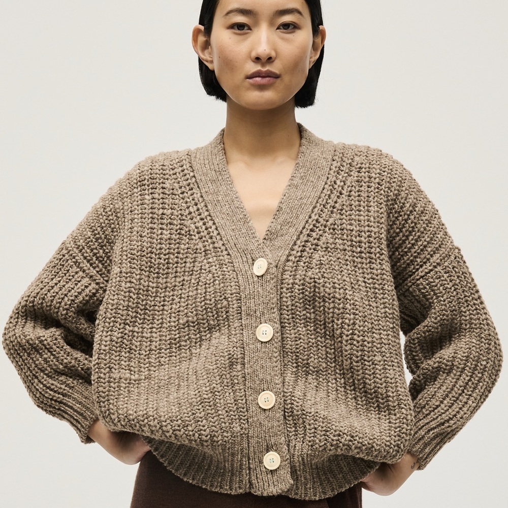 Babaa Cardigan no19 in Dark Mist